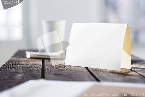 Image of Blank invitation greetings card