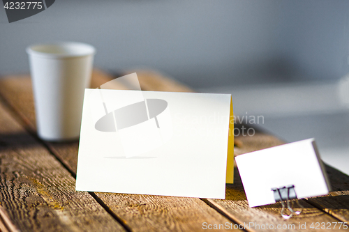 Image of Blank invitation greetings card