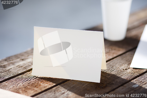 Image of Blank invitation greetings card