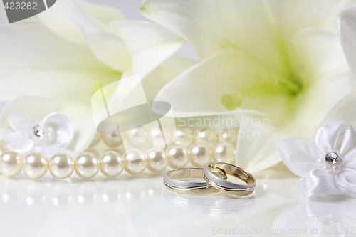 Image of Wedding still life in white