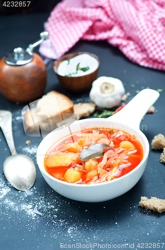 Image of soup with beet