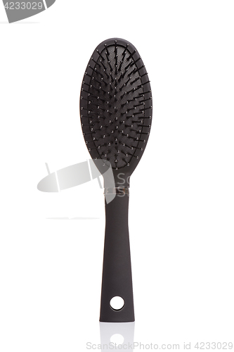 Image of Black hair comb brush
