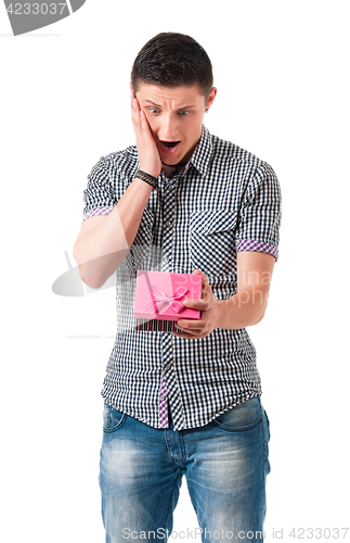 Image of Man with gift box