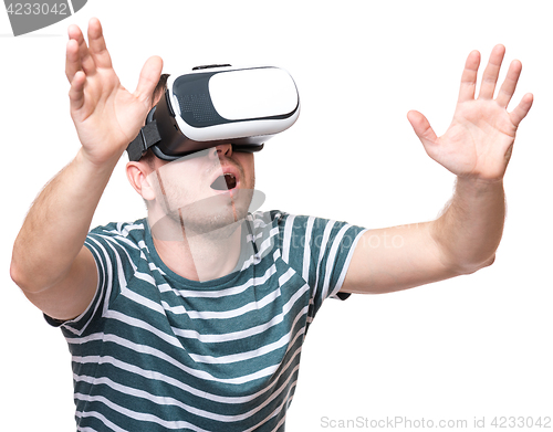 Image of Man in VR glasses