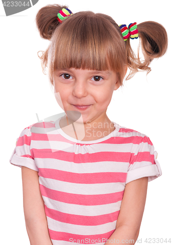 Image of Emotional portrait little girl