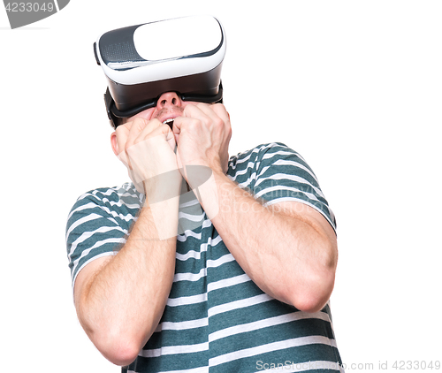 Image of Man in VR glasses