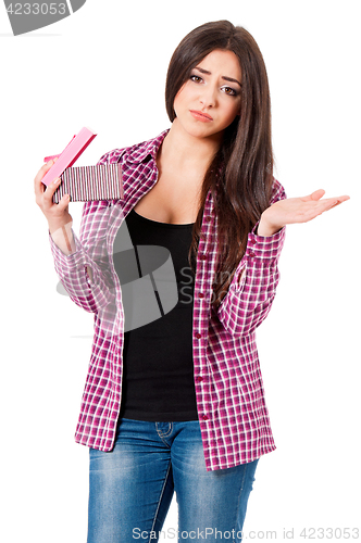 Image of Girl with gift box