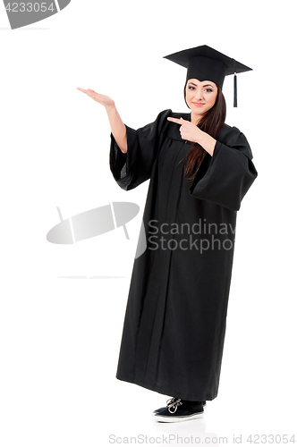 Image of Full length graduation girl