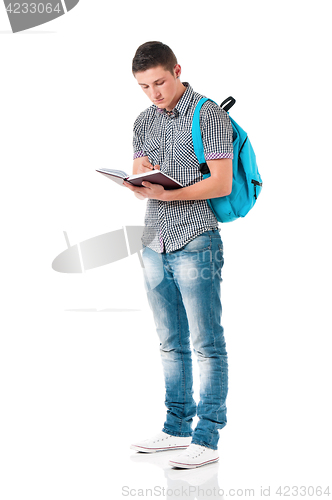 Image of Full length student boy