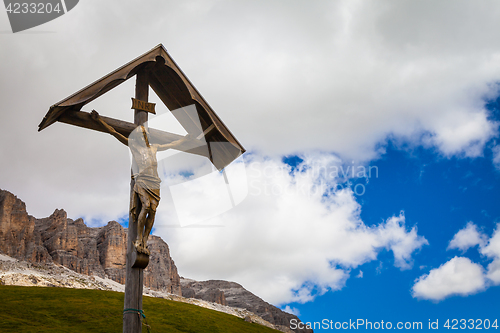 Image of Traditional Crufix in Dolomiti Region - Italy