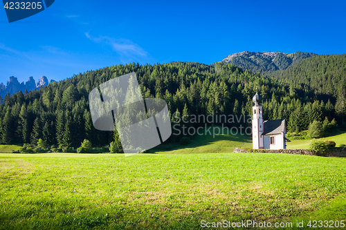 Image of The Church of San Giovanni in Dolomiti Region - italy