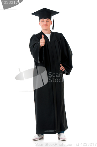 Image of Full length graduation man