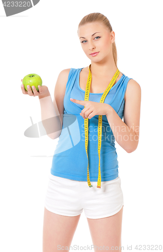 Image of Woman doing fitness exercise