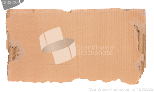 Image of Piece of corrugated cardboard