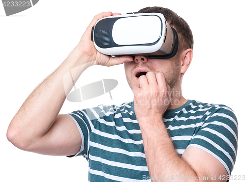 Image of Man in VR glasses