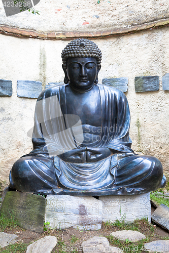 Image of Meditating Japanese Buddha Statue