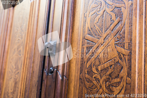 Image of Freemasonry door entrance detail