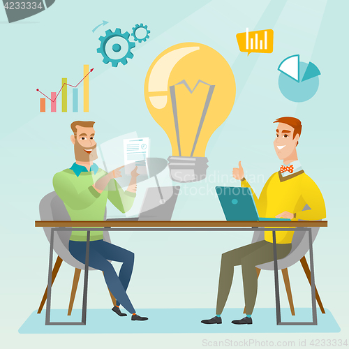 Image of Successful business idea vector illustration.
