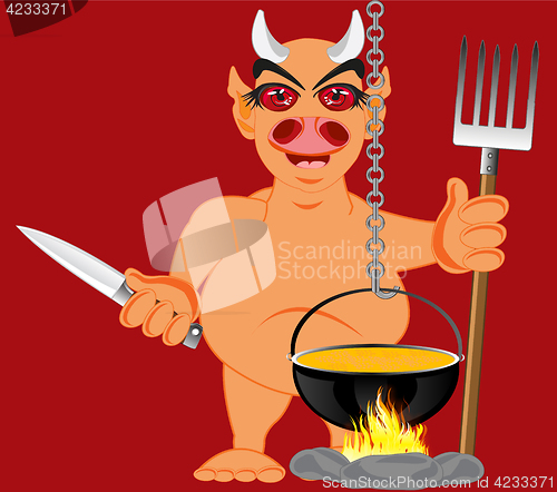 Image of Devil in hell
