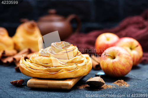 Image of pie with apple