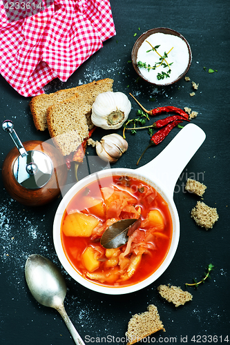 Image of soup with beet