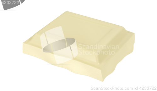 Image of White chocolate piece