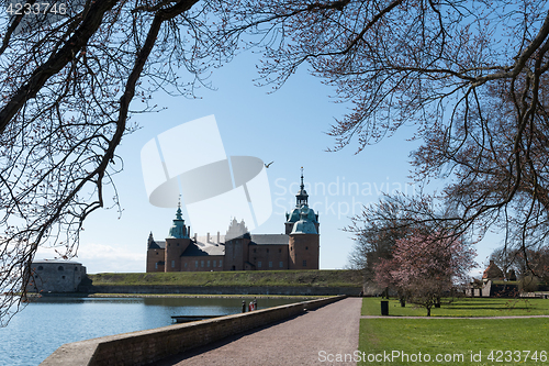Image of Springtime view of Kalmar Castle in Sweden