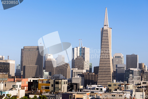 Image of Over Neighborhood Homes Buildings San Francisco California