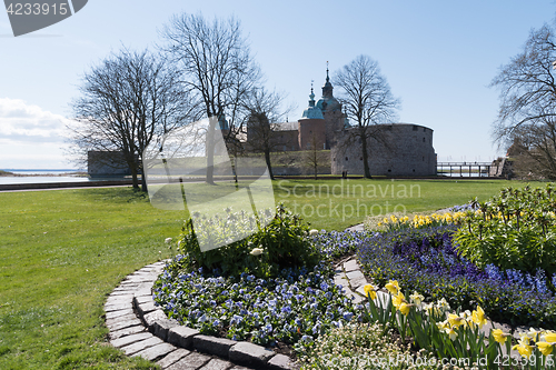 Image of Kalmar Castle at springtime