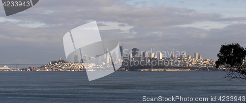 Image of San Francisco California Downtown City Skyline Fisherman's Wharf