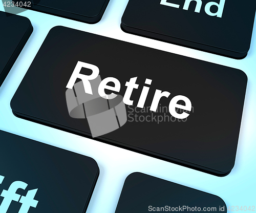 Image of Retire Key Shows Retirement Planning Online