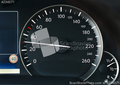 Image of Speedometer of a car