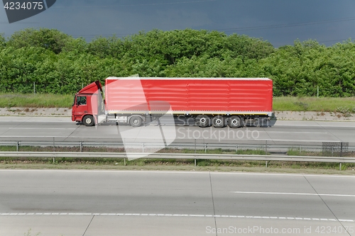 Image of Truck on the highway