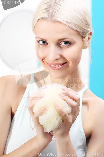 Image of Care in the shower. A relaxing bath in the shower. Care in the shower..