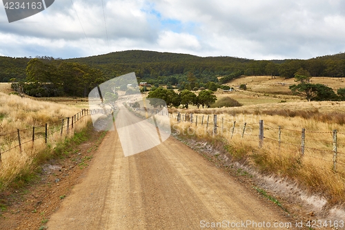 Image of Dirtroad through farmlands