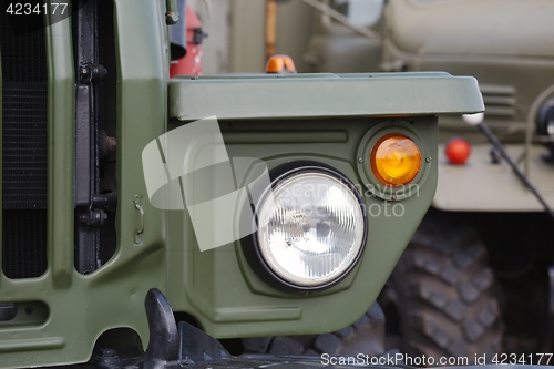 Image of Army vehicles detail