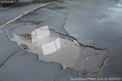 Image of Potholes in Rain