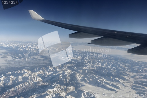 Image of Aerial view above the Himalayas