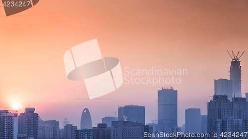 Image of Early morning cityscape of Beijing