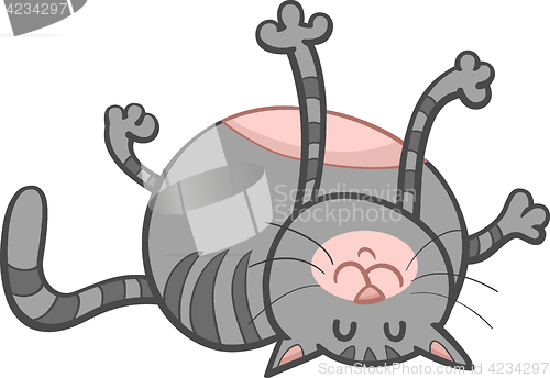 Image of happy cat cartoon character