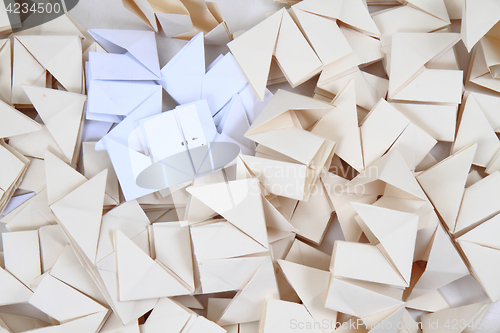 Image of origami papers background 