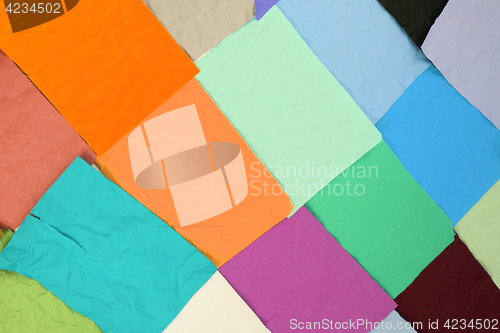 Image of color papers texture