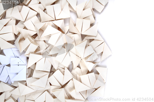 Image of origami papers background 