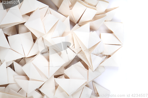 Image of origami papers background 