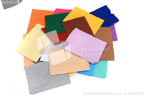 Image of color papers texture