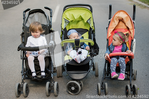 Image of babies in the park