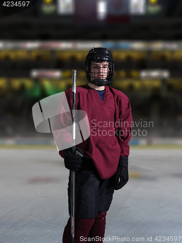 Image of hockey player portrait