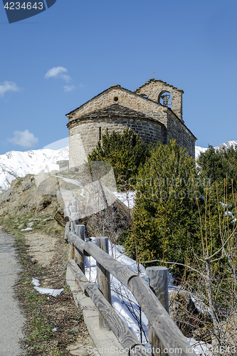 Image of  Roman Church of Hermitage of San Quirce de Durro (Catalonia - Spain)