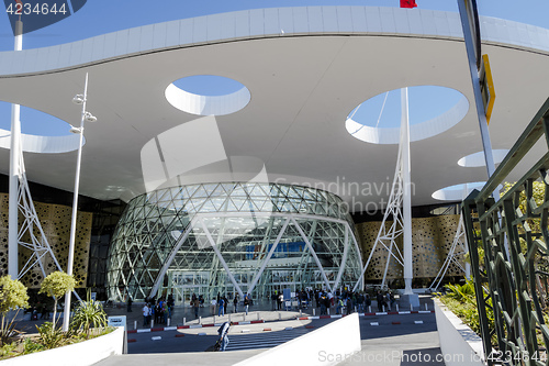 Image of airport of Marrakesh Menara in Morocco.