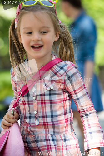 Image of little girl  in the Park